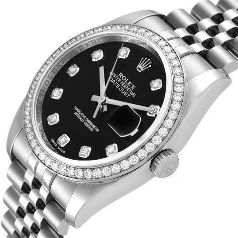 rolex 36 diamond bezel.